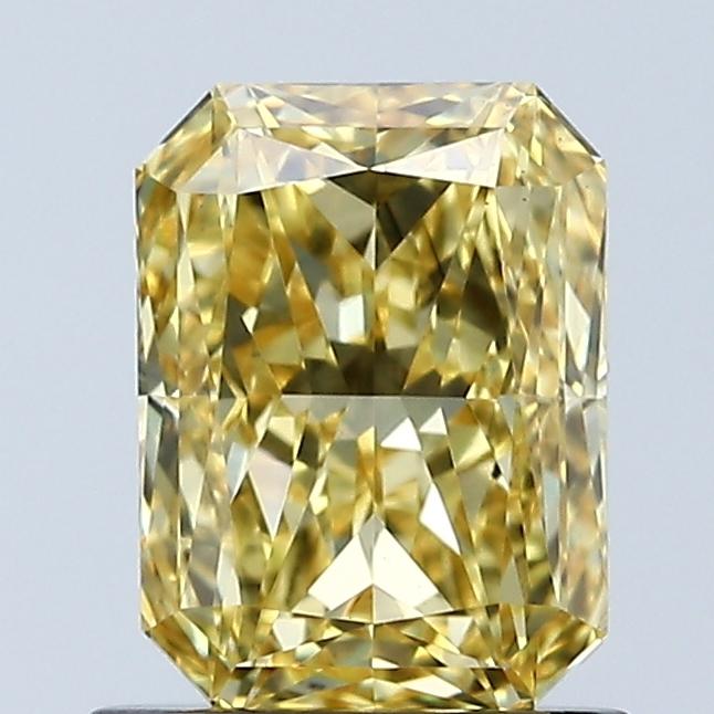 1.10 Ct. Fancy Vivid Yellow Radiant Lab Grown Diamond