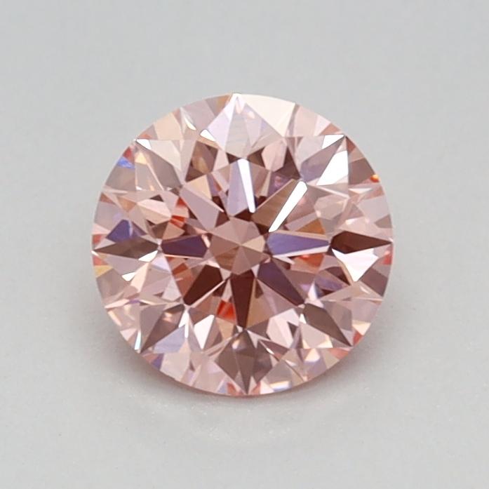 0.52 Ct. Fancy Vivid Pink Round Lab Grown Diamond