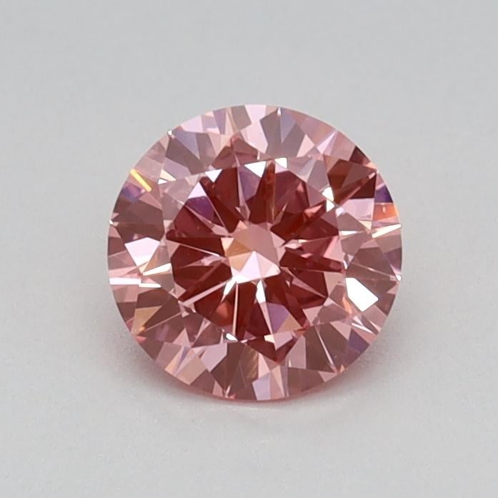 0.43 Ct. Fancy Vivid Pink Round Lab Grown Diamond