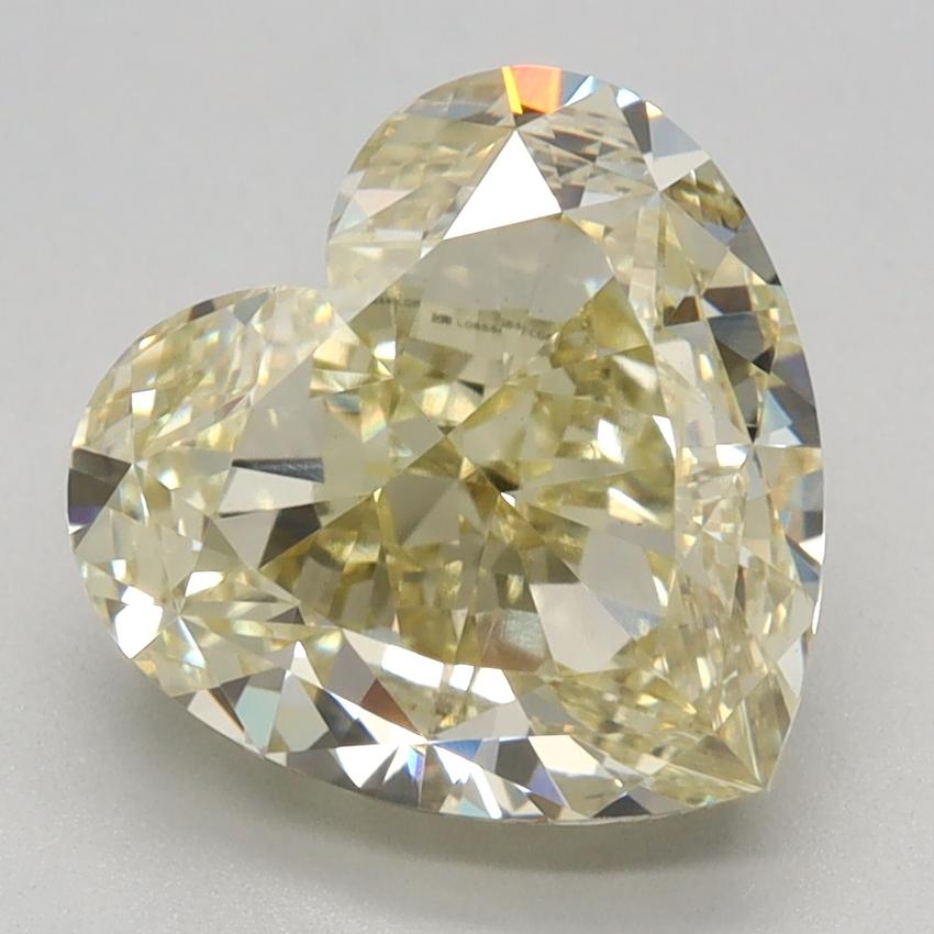 3.05 Ct. Fancy Yellow Heart Lab Grown Diamond