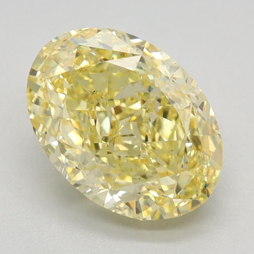 2.29 Ct. Fancy Intense Yellow Oval Lab Grown Diamond