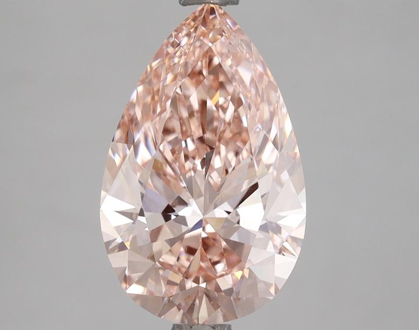 3.05 Ct. Fancy Intense Pink Pear Lab Grown Diamond
