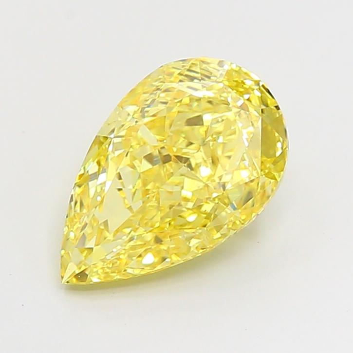5.01 Ct. Fancy Intense Yellow Pear Lab Grown Diamond
