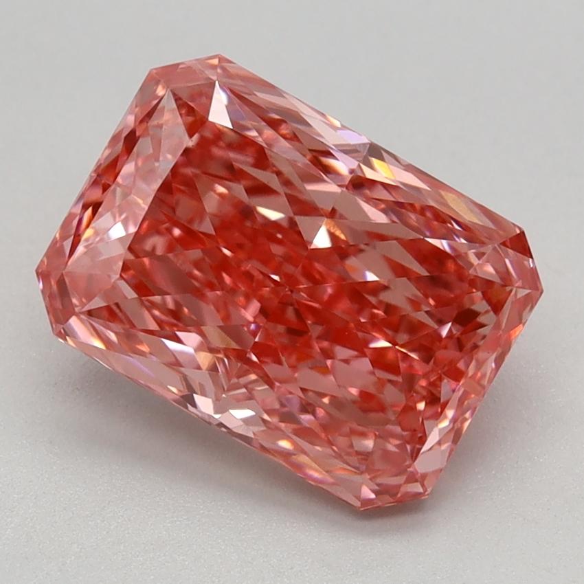 2.09 Ct. Fancy Vivid Pink Radiant Lab Grown Diamond