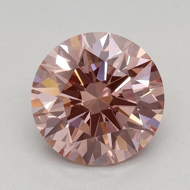 0.81 Ct. Fancy Intense Pink Round Lab Grown Diamond