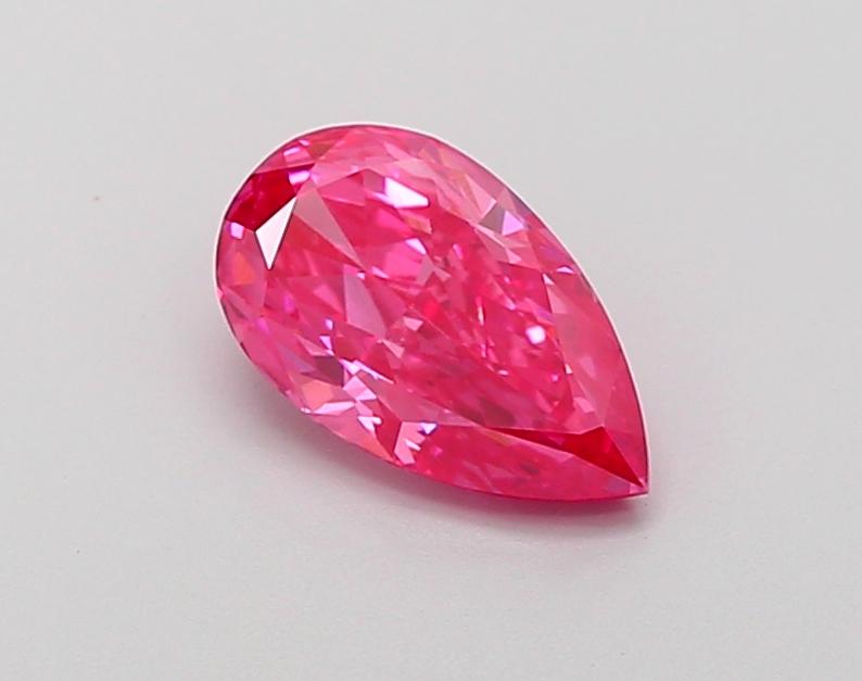 1.06 Ct. Fancy Vivid  Pink Pear Lab Grown Diamond
