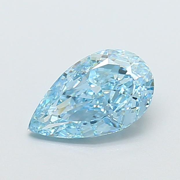 1.28 Ct. Fancy Vivid Blue Pear Lab Grown Diamond
