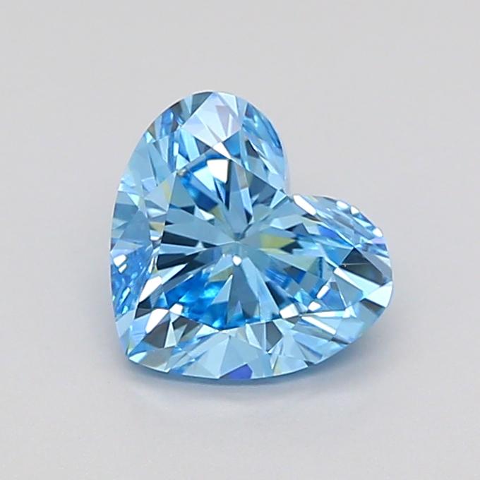 1.10 Ct. Fancy Vivid Blue Heart Lab Grown Diamond