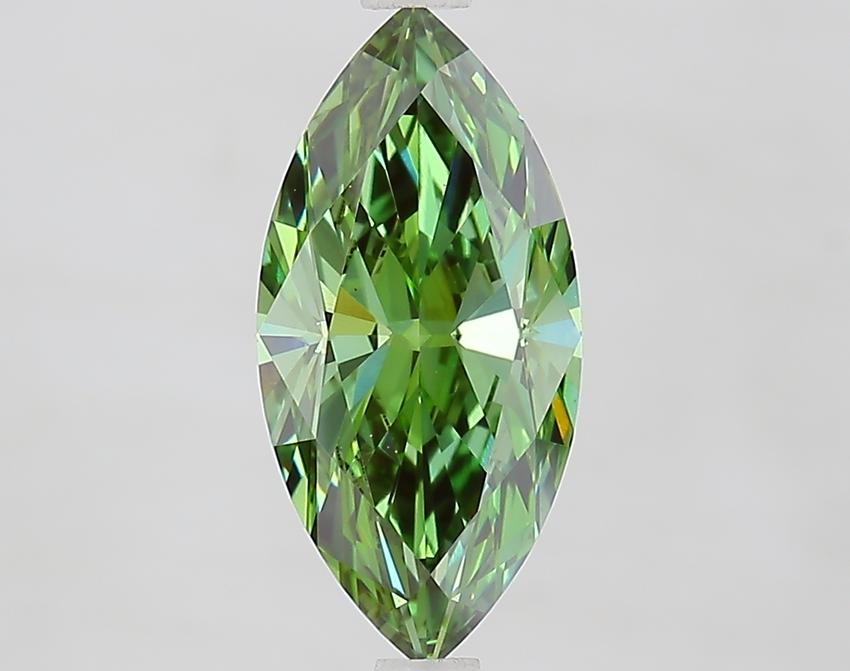 2.06 Ct. Fancy Vivid Green Marquise Lab Grown Diamond