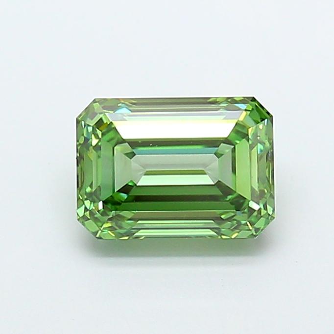 2.29 Ct. Fancy Vivid Green Emerald Lab Grown Diamond