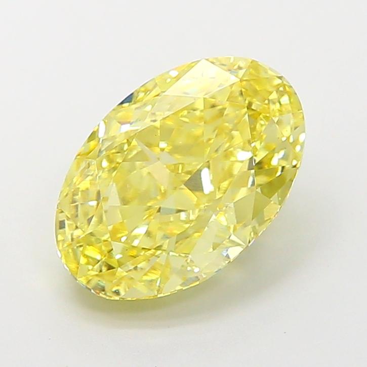 3.03 Ct. Fancy Intense Yellow Oval Lab Grown Diamond
