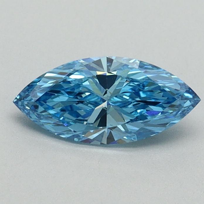 0.50 Ct. Fancy Vivid Blue Marquise Lab Grown Diamond