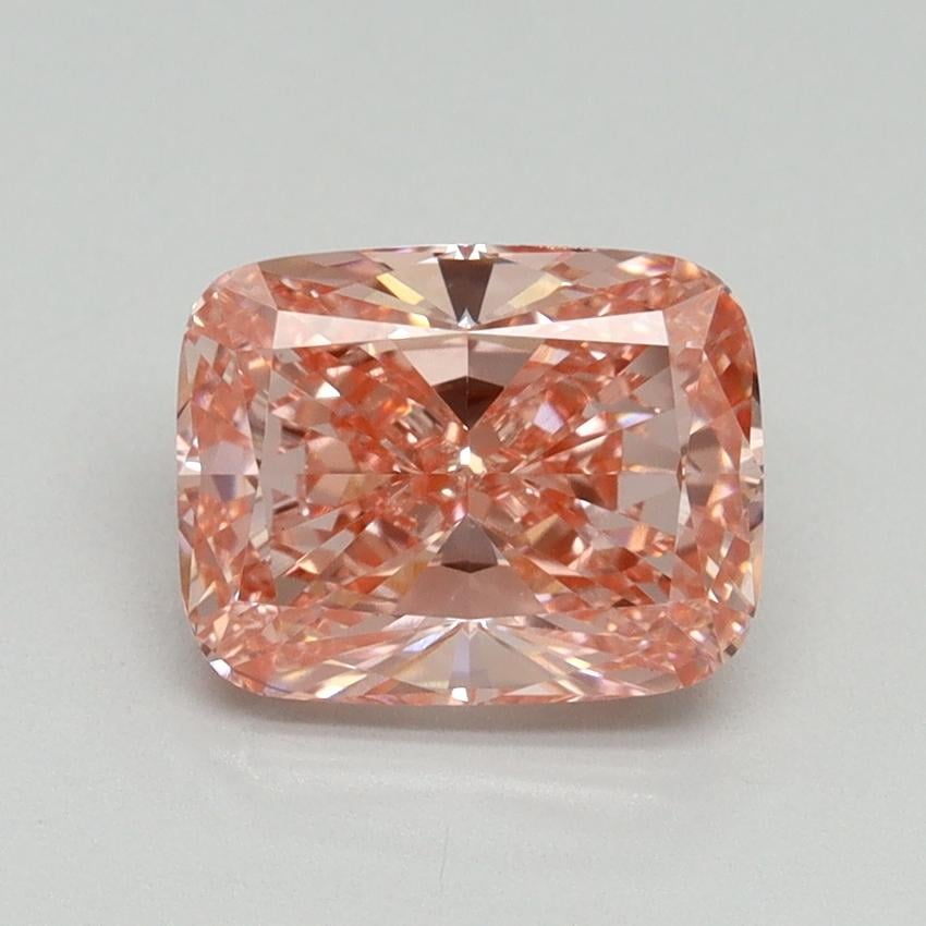 2.08 Ct. Fancy Vivid Pink Cushion Lab Grown Diamond