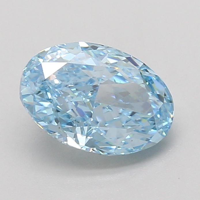 2.10 Ct. Fancy Vivid Blue Oval Lab Grown Diamond