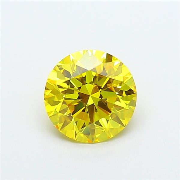 2.14 Ct. Fancy Vivid Yellow Round Lab Grown Diamond