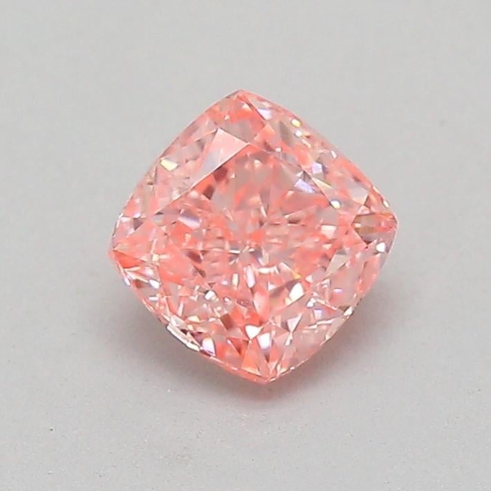 0.50 Ct. Fancy Vivid  Pink Cushion Lab Grown Diamond