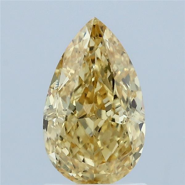 1.56 Ct. Fancy Vivid Yellow Pear Lab Grown Diamond