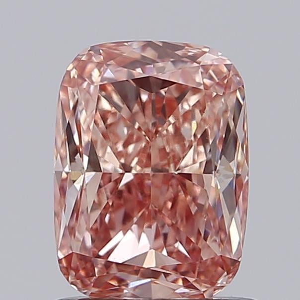 1.02 Ct. Fancy Vivid Pink Cushion Lab Grown Diamond