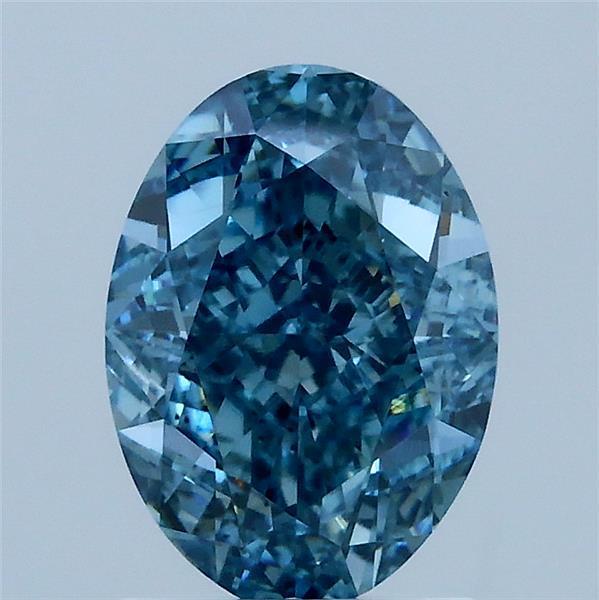 2.01 Ct. Fancy Vivid Blue Oval Lab Grown Diamond