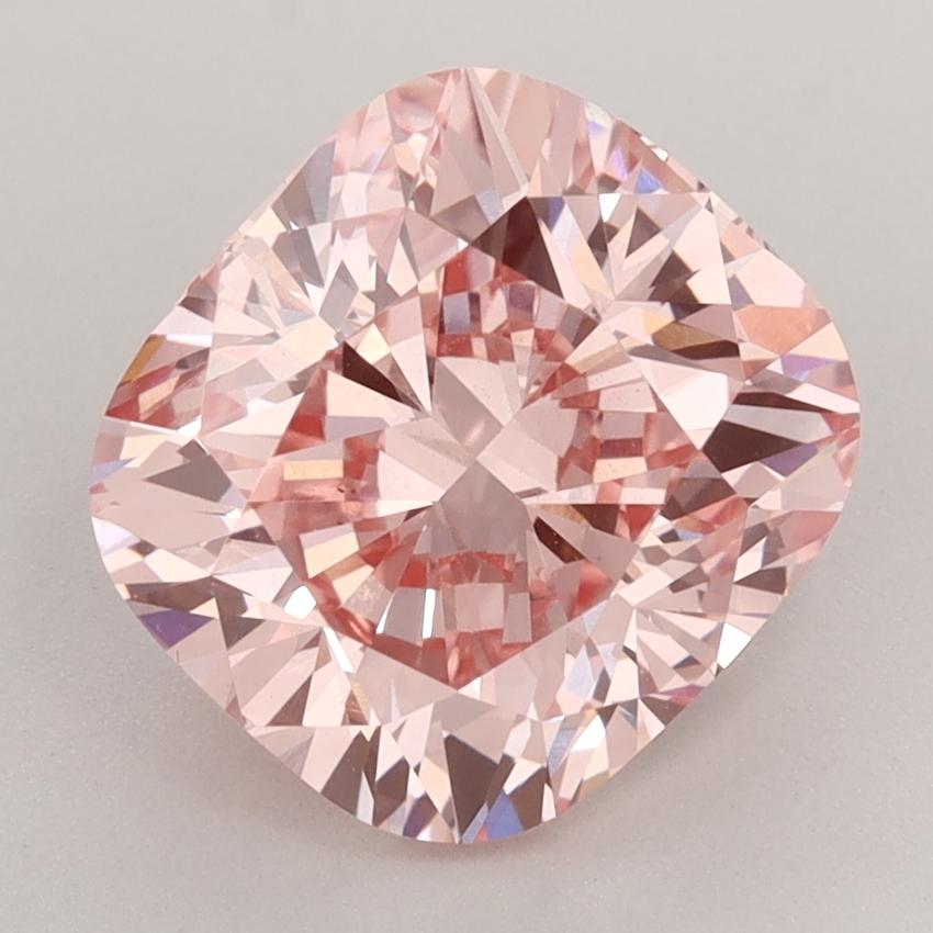 3.32 Ct. Fancy Pink Cushion Lab Grown Diamond
