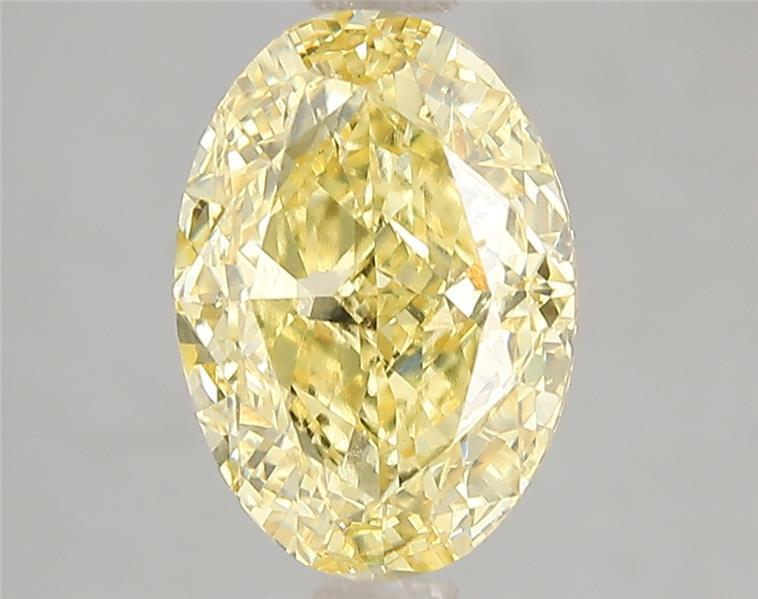 3.02 Ct. Fancy Intense Yellow Oval Lab Grown Diamond