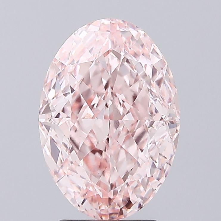 4.04 Ct. Fancy Intense Pink Oval Lab Grown Diamond
