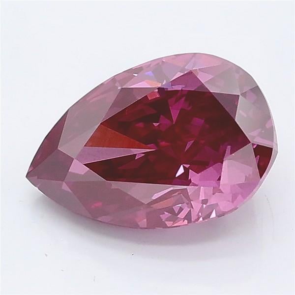 2.05 Ct. Fancy Deep Pink Pear Lab Grown Diamond