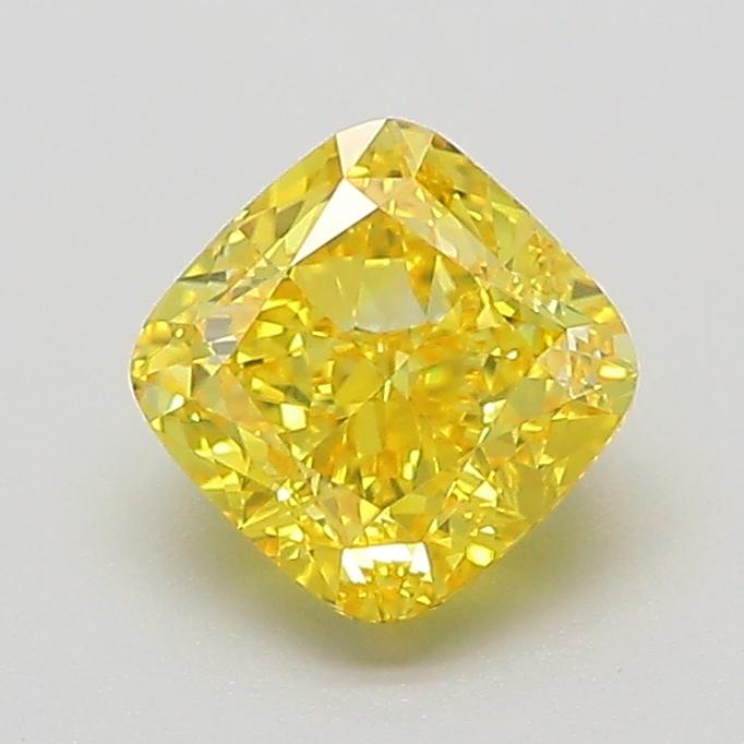 1.10 Ct. Fancy Yellow Cushion Lab Grown Diamond