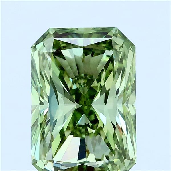 1.53 Ct. Fancy Vivid Green Radiant Lab Grown Diamond