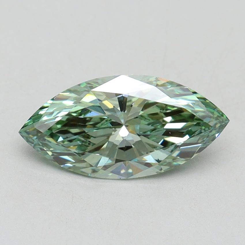 1.00 Ct. Fancy Vivid Green Marquise Lab Grown Diamond