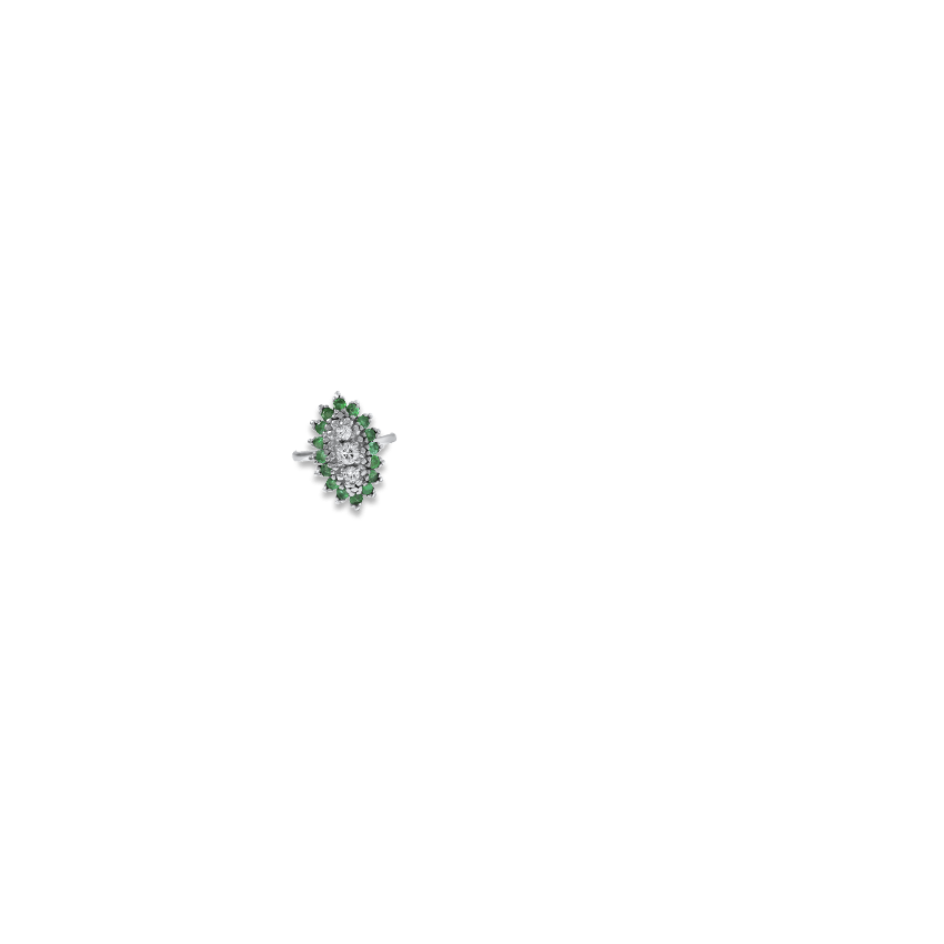 Retro Diamond Cocktail Ring | Rene | Brilliant Earth