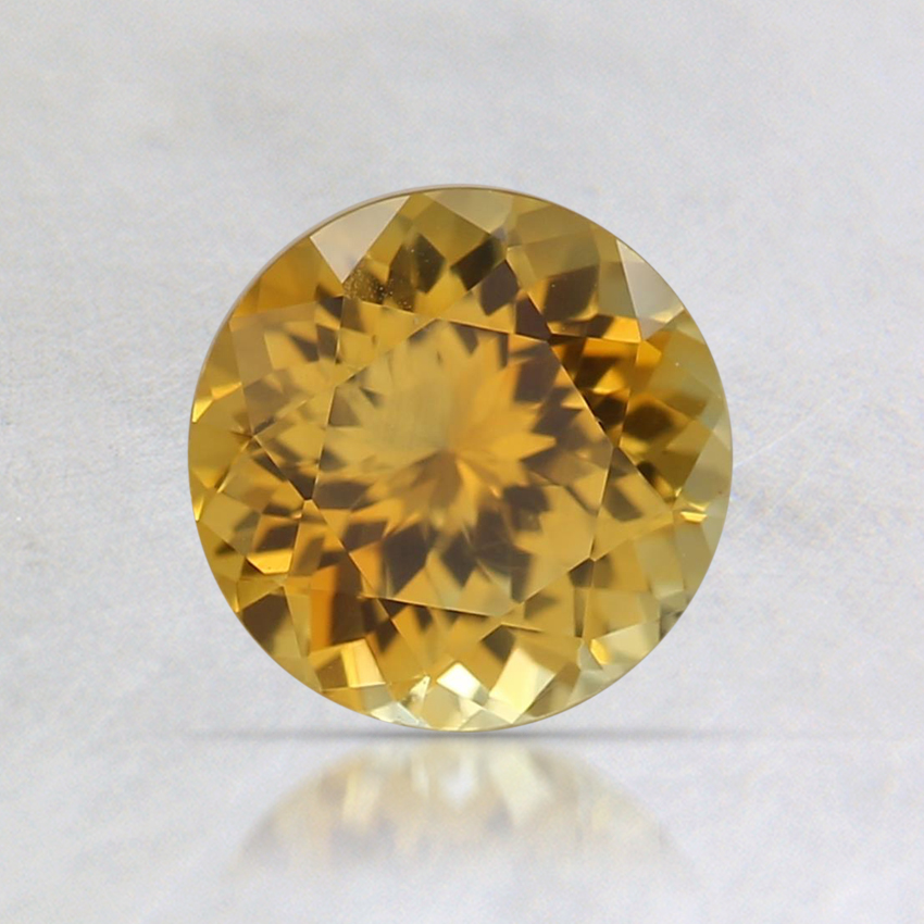 6.3mm Yellow Round Montana Sapphire
