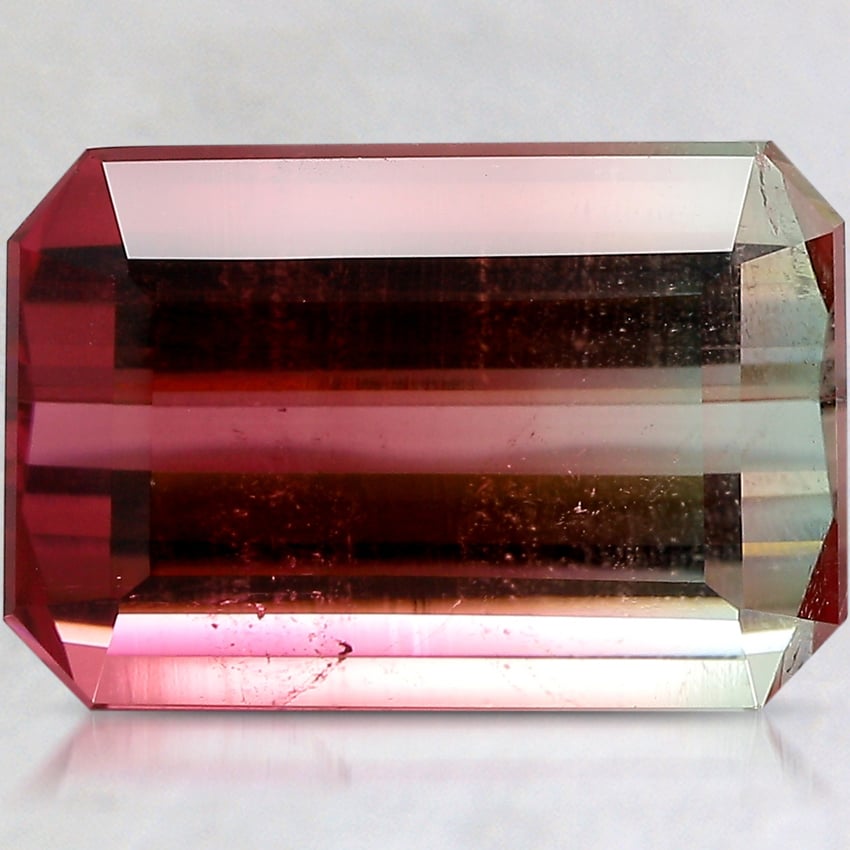 16.1x10.9mm Unheated Bi-Color Emerald Tourmaline