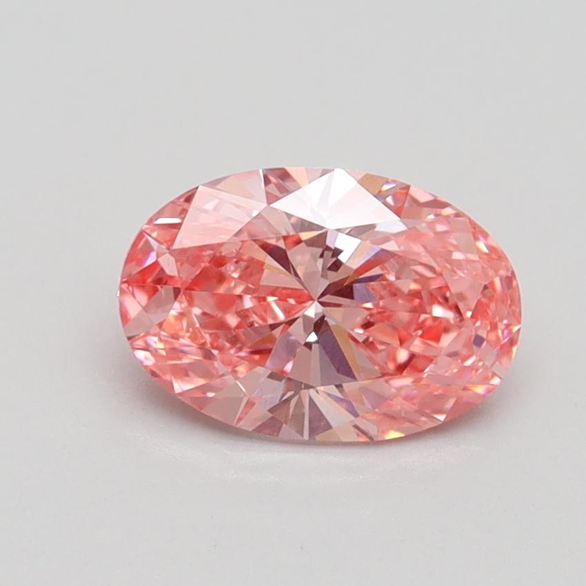 1.06 Ct. Fancy Vivid Pink Oval Lab Grown Diamond