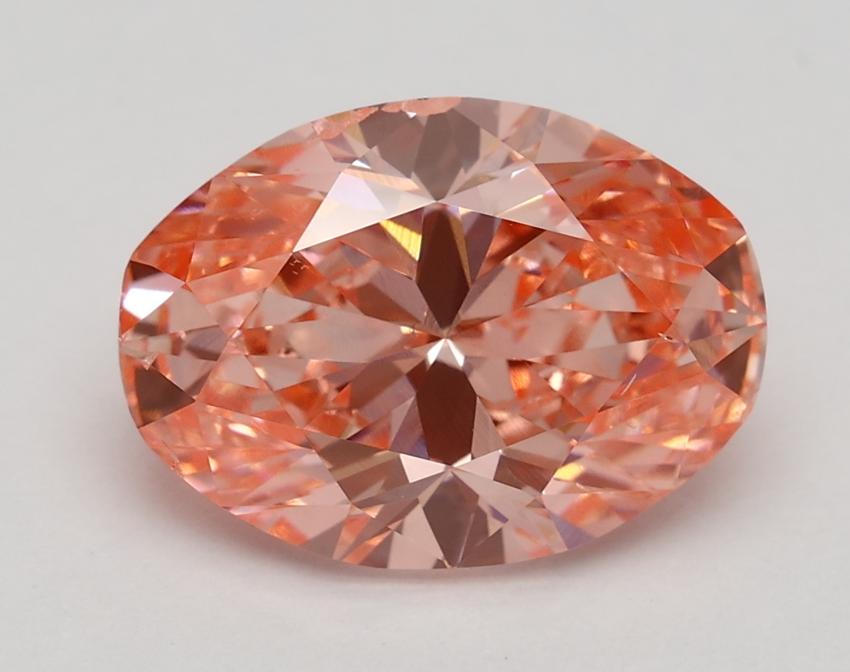 3.0 Ct. Fancy Vivid Pink Oval Lab Grown Diamond
