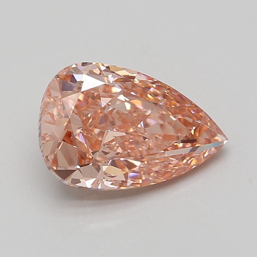 4.35 Ct. Fancy Vivid Pink Pear Lab Grown Diamond