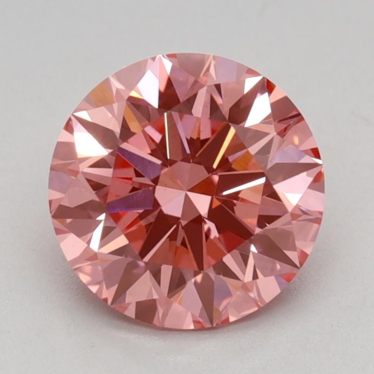 1.14 Ct. Fancy Vivid Pink Round Lab Grown Diamond