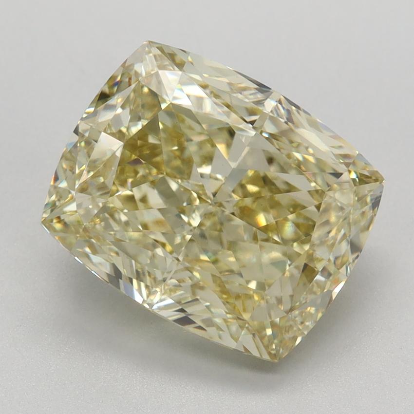 4.30 Ct. Fancy Intense Yellow Cushion Lab Grown Diamond