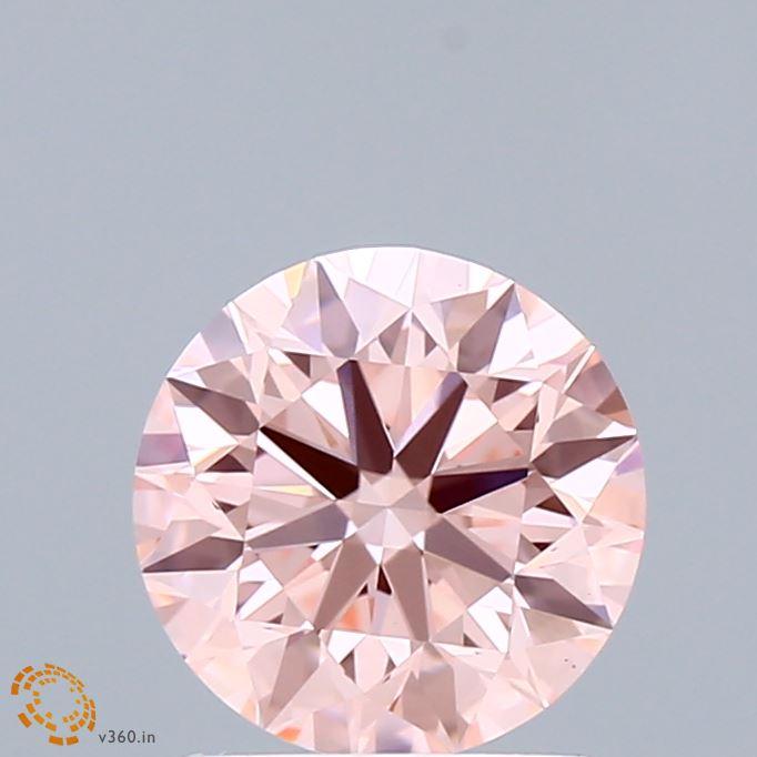 1.46 Ct. Fancy Vivid Pink Round Lab Grown Diamond