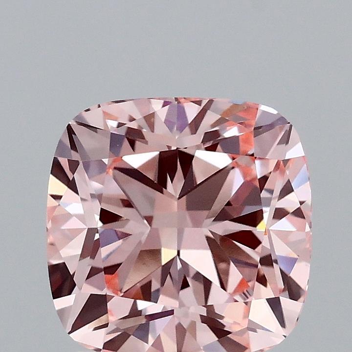 2.02 Ct. Fancy Intense Pink Cushion Lab Grown Diamond