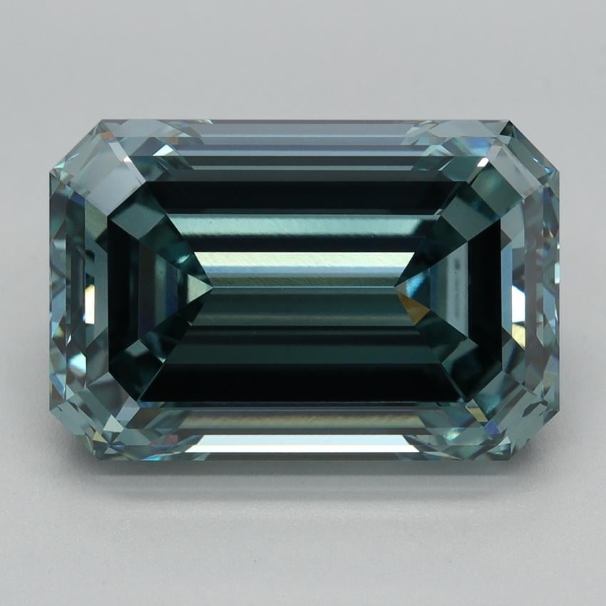 5.24 Ct. Fancy Vivid  Green Emerald Lab Grown Diamond