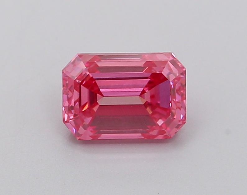 1.05 Ct. Fancy Vivid  Pink Emerald Lab Grown Diamond