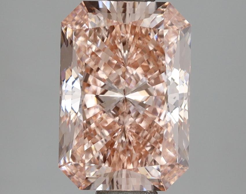 2.55 Ct. Fancy Intense  Pink Radiant Lab Grown Diamond