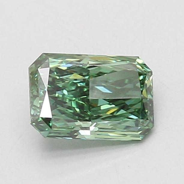 1.06 Ct. Fancy Vivid Green Radiant Lab Grown Diamond