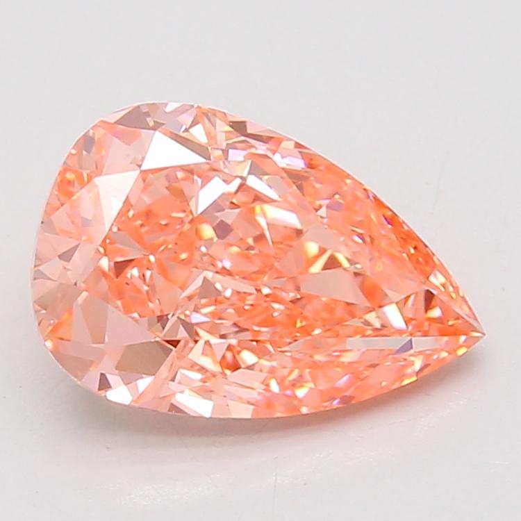3.07 Ct. Fancy Vivid Pink Pear Lab Grown Diamond