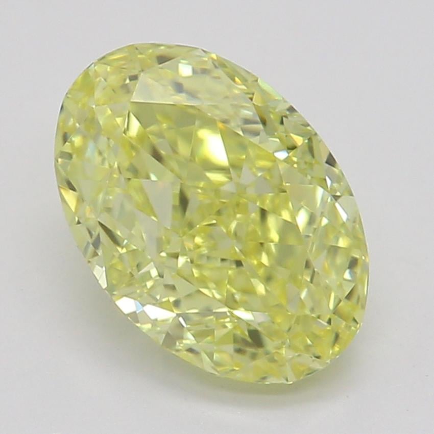 1.05 Ct. Fancy Intense Yellow Oval Diamond