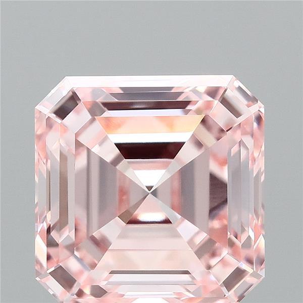2.50 Ct. Fancy Intense Pink Asscher Lab Grown Diamond