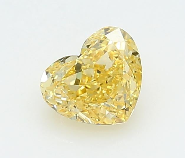 1.09 Ct. Fancy Vivid  Yellow Heart Lab Grown Diamond