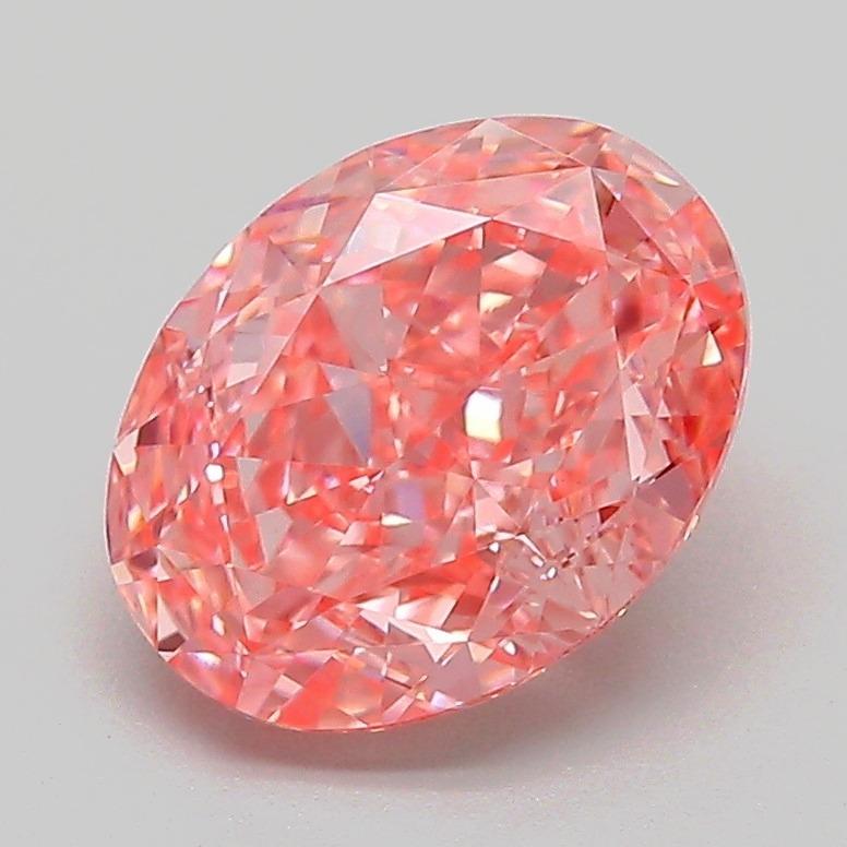 2.22 Ct. Fancy Vivid Pink Oval Lab Grown Diamond