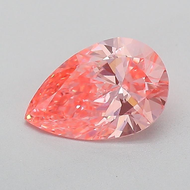 0.90 Ct. Fancy Vivid  Pink Pear Lab Grown Diamond